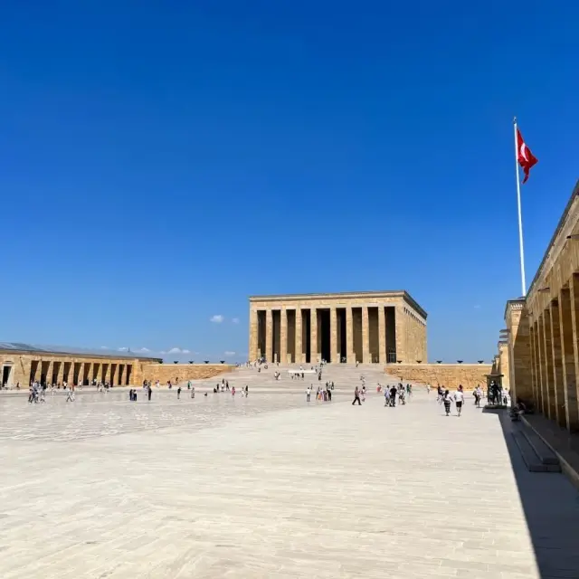 Courtyard of Anıtkabir, the mausoleum of Atatürk in Ankara