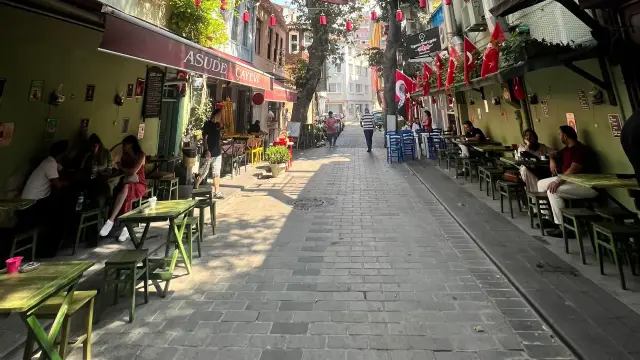 A street in Kuzguncuk, Istanbul, a favourite setting for Turkish TV series