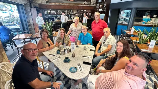 Around the table at a well-known Istanbul restaurant