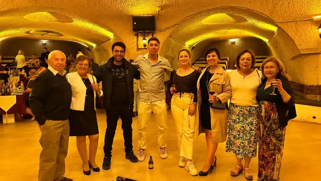 At the end of a Turkish night in Cappadocia